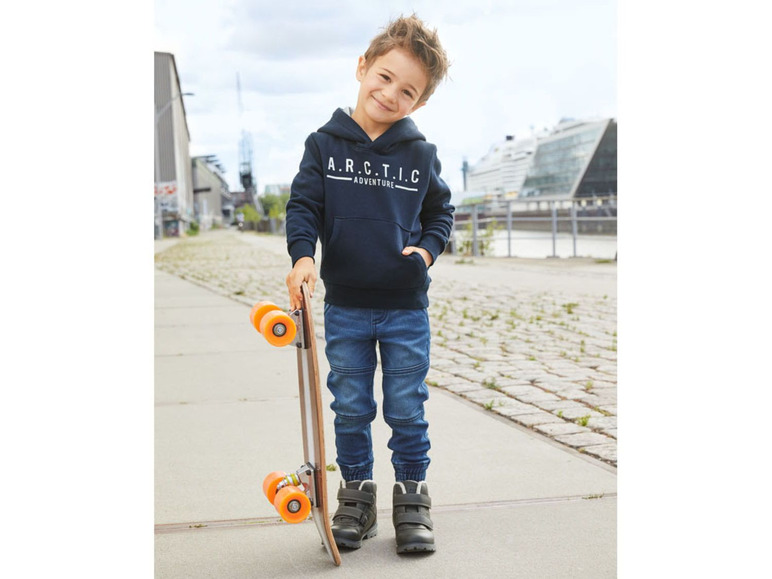 Gehe zu Vollbildansicht: LUPILU® Kleinkinder Sweatdenim Jungen, mit Kordel - Bild 8