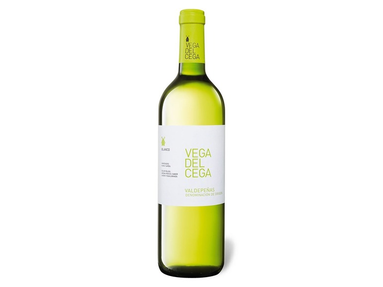 Gehe zu Vollbildansicht: Vega del Cega Valdepeñas DO trocken, Weißwein 2020 - Bild 1