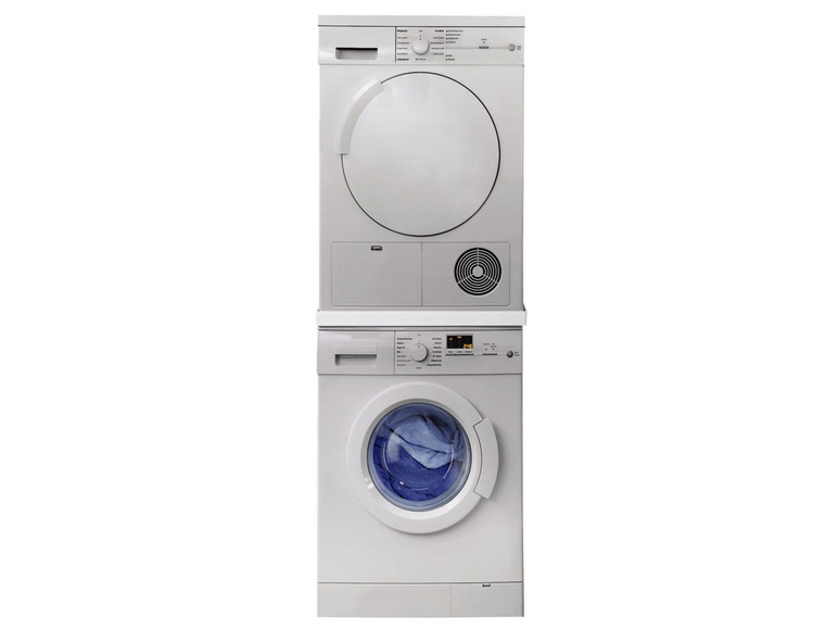 Gehe zu Vollbildansicht: Xavax Zwischenbaurahmen für Waschmaschinen, zum Befestigen des Trockners, 60 x 60 cm - Bild 4
