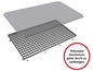 Aluminium-Gitter mit Befestigungsclips.