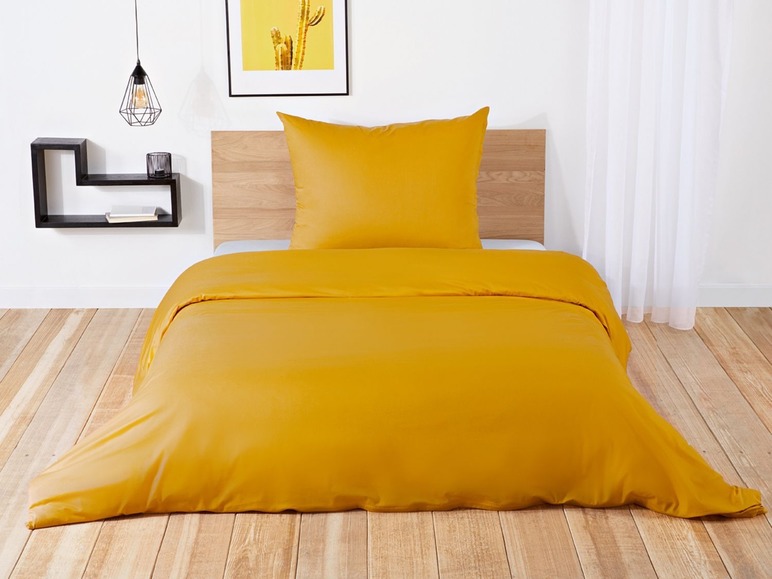 Gehe zu Vollbildansicht: MERADISO® Perkal Bettwäsche, mit Reißverschluss, aus reiner Baumwolle, 155x 220 cm - Bild 5
