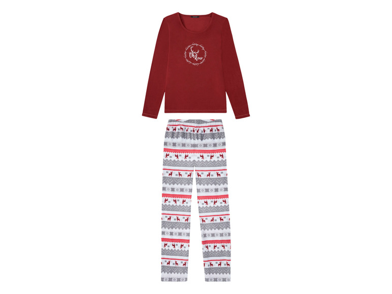 Gehe zu Vollbildansicht: esmara Damen Pyjama, in weicher Fleece-Qualität - Bild 8