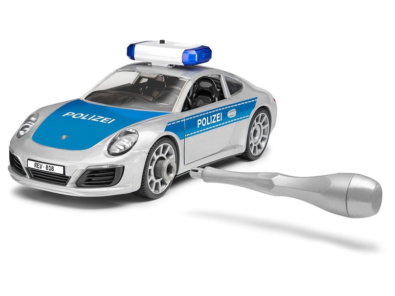 Gehe zu Vollbildansicht: Revell Junior Kit Modellbausatz »Polizei«, Porsche 911, Blaulicht und Sirene, ab 4 Jahren - Bild 9