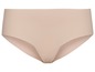 Beigefarbene Unterhose, nahtlos und mit hoher Taille.