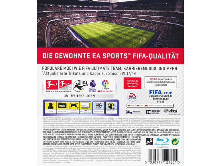 Gehe zu Vollbildansicht: Electronic Arts FIFA 18 - Legacy Edition - Konsole PS3 - Bild 2