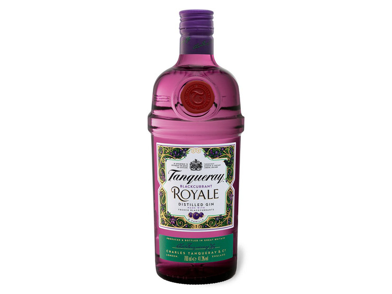 Gehe zu Vollbildansicht: Tanqueray Blackcurrant Royale Distilled Gin 41,3% Vol - Bild 1