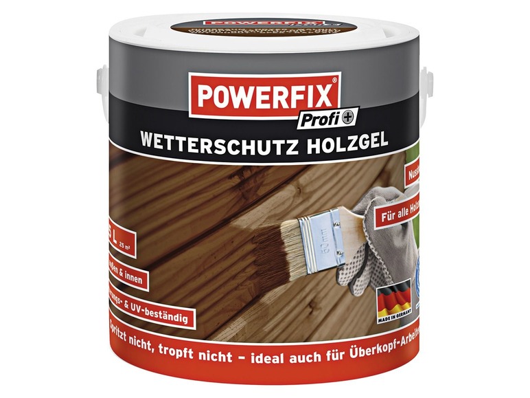 Powerfix Profi+ Holzgel Wetterschutz, für innen und außen