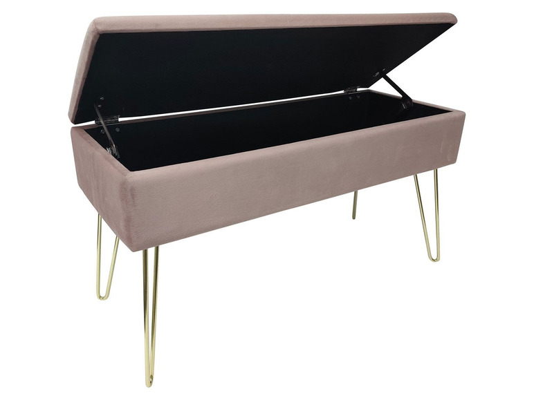 ECHTWERK Sitzbank-/Truhe »Scarlett« mit Samtbezug und …