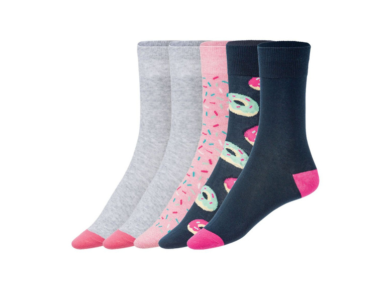 Gehe zu Vollbildansicht: Socken, 5 Paar, mit Baumwolle - Bild 2
