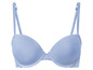 Hellblauer BH mit Spitze.