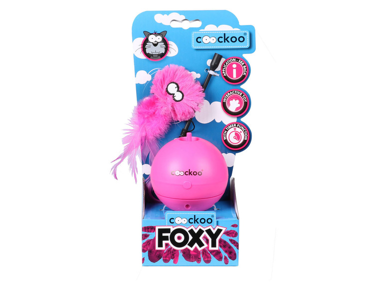 Gehe zu Vollbildansicht: europet bernina Katzenspielball »Foxy Magic Ball« mit Angel und Timer - Bild 9