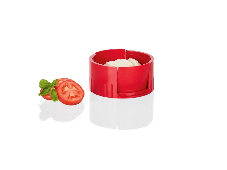 Gehe zu Vollbildansicht: ERNESTO® Tomaten- und Mozzarellaschneider, BPA-frei, Klingen aus Edelstahl - Bild 4