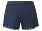 Dunkelblaue Shorts mit Spitze