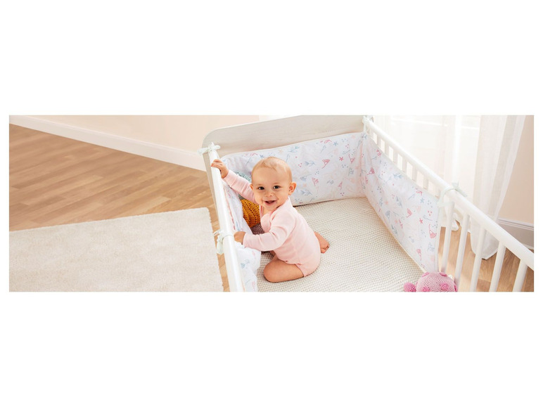 Gehe zu Vollbildansicht: LUPILU® Baby Bettumrandung, 30 x 177 cm, mit Baumwolle - Bild 5