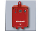 Eine rote Einhell GC-DW 1300 N Pumpe mit Schalter und Lichtern.