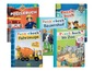 Puzzlebücher mit Themen wie Feuerwehrmann Sam, Bauernhof, Zoo und Paw Patrol.