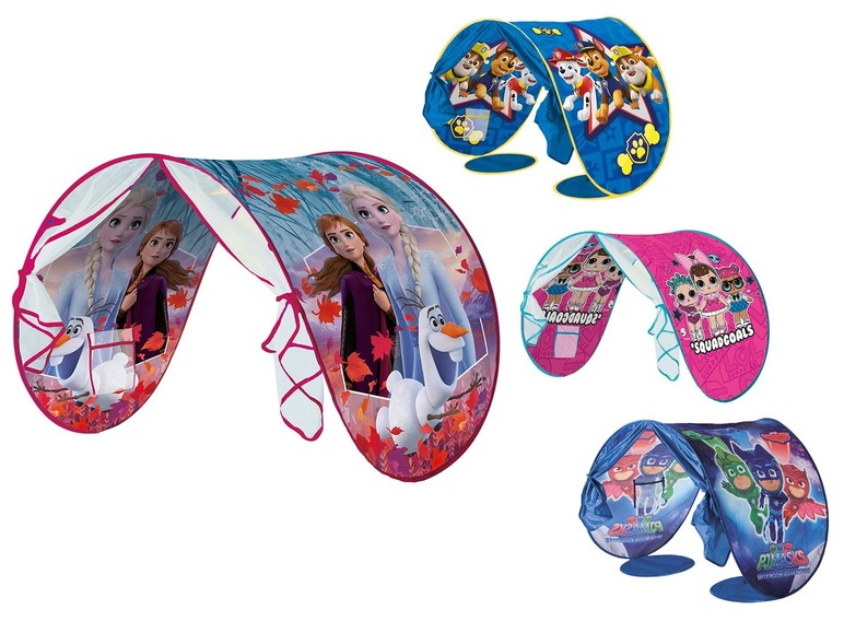 Bettzelte mit Frozen, Paw Patrol, LOL Surprise und PJ Masks.