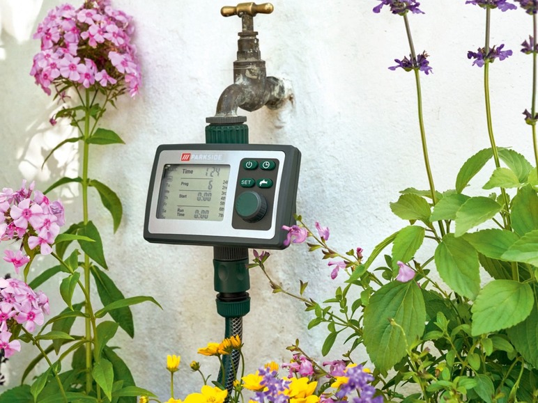 Gehe zu Vollbildansicht: PARKSIDE® Bewässerungscomputer, 6 Zeitpläne, für gängige Wasserhähne, inklusive Batterien - Bild 2