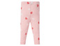 Rosa Leggings mit Herzchenmuster für Babys.