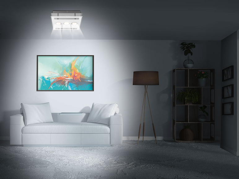 Gehe zu Vollbildansicht: LIVARNO home Wand-/ Deckenleuchte LED 3 flmg. - Bild 3