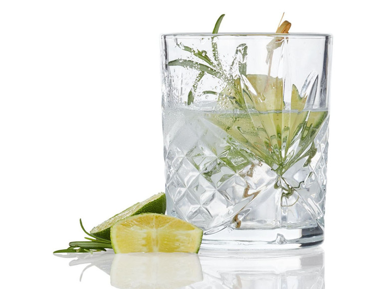 Gehe zu Vollbildansicht: ERNESTO® Longdrink-Glas/ Gin-Whiskey-Wasser Glas, 4er - Bild 3