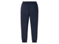Dunkelblaue Jogginghose mit elastischen Bündchen.