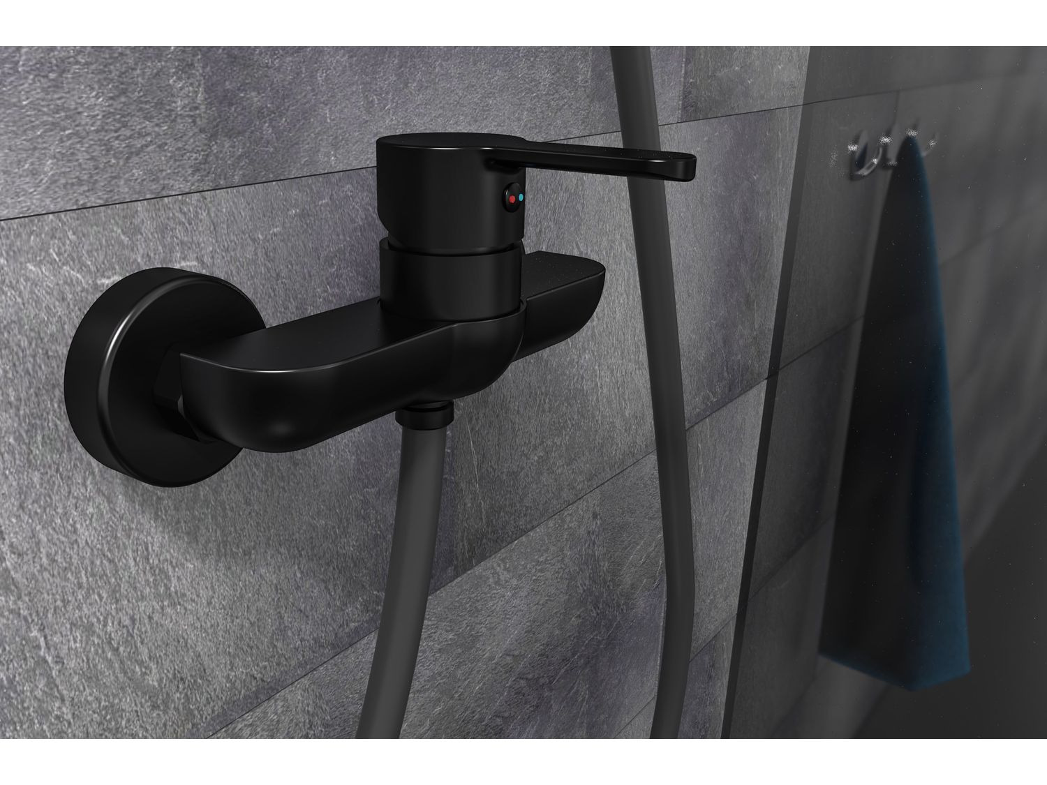 IMEX Einhebelmischer Für Waschbecken – Serie Dänemark In Schwarz Matt, Mit Keramik-Kartusche