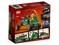 LEGO Ninjago Set mit einem grünen Auto und einer Ninja-Figur.