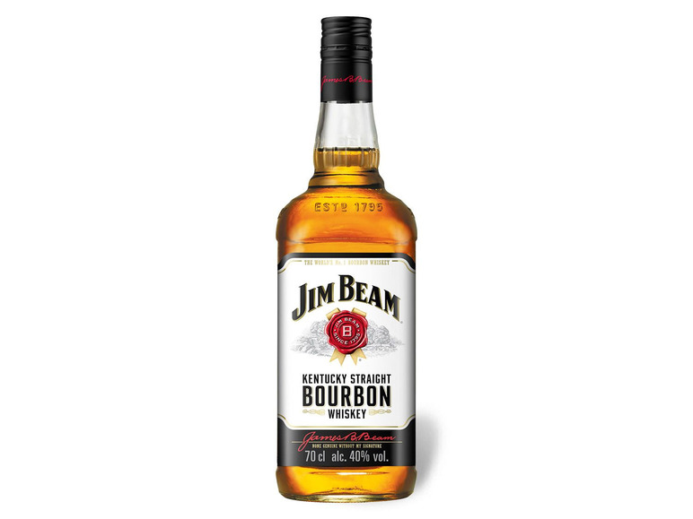 JIM BEAM White Kentucky Straight Bourbon 40% Whiskey Vol