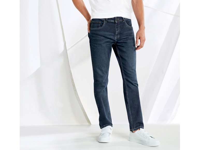 Gehe zu Vollbildansicht: LIVERGY® Jeans Herren, Slim Fit, mit Baumwolle, mit Elasthan - Bild 7
