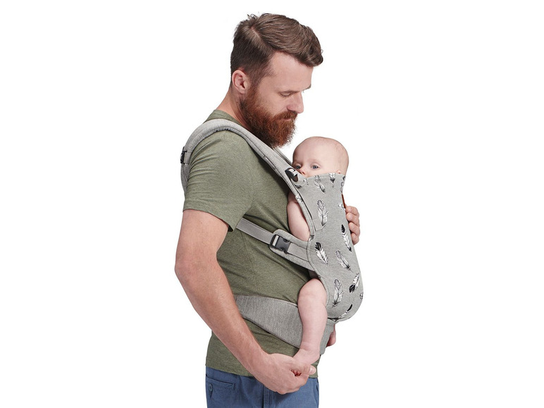 Gehe zu Vollbildansicht: Kinderkraft Babytrage »Milo«, vor dem Bauch & auf dem Rücken tragbar, ergonomisches Design - Bild 6