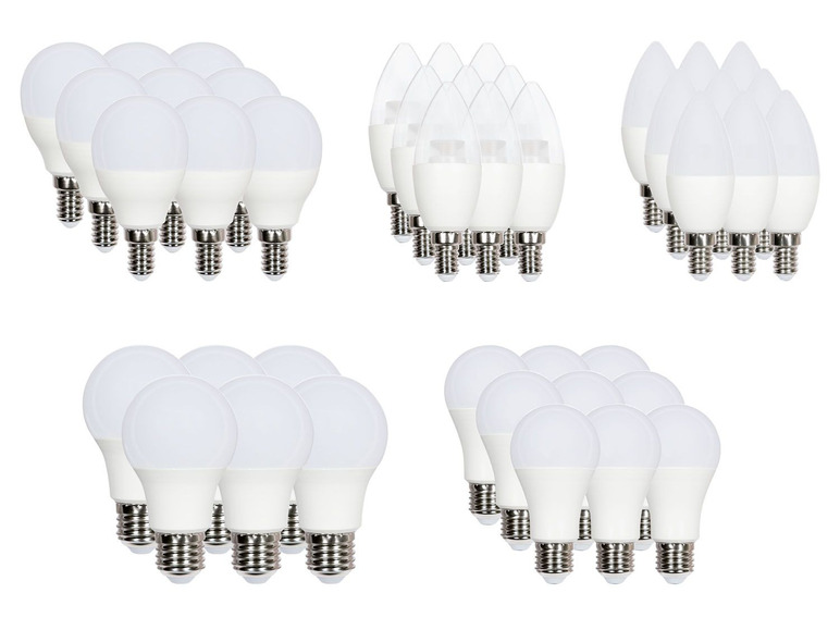 Gehe zu Vollbildansicht: LIVARNO LUX® LED-Leuchtmittel, 6 Stück mit warmweißem Licht - Bild 1