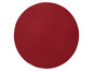Runder, roter Untersetzer für einen Tisch.