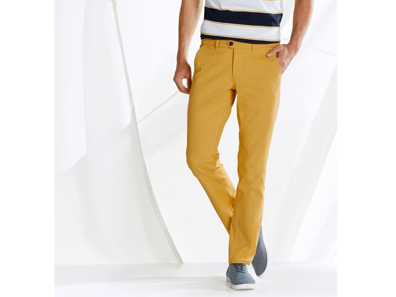 Gehe zu Vollbildansicht: LIVERGY® Chino Herren, Slim Fit, mit Baumwolle, mit Elasthan - Bild 3