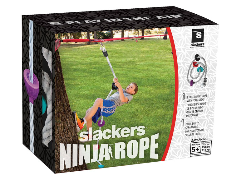 Gehe zu Vollbildansicht: Schildkröt-Funsports Slackers Kletterseil zu Ninjaline Intro-Kit - Bild 5