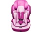 Ein rosafarbener Autositz der Marke FluxPlus.