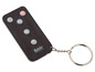 Schwarze Fernbedienung mit Schlüsselanhänger für Fakir Geräte.