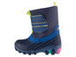 Blaue Winterstiefel mit Lichtern