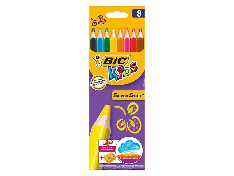 Gehe zu Vollbildansicht: BIC Kids Supersoft Jumbo Buntstifte - Bild 1