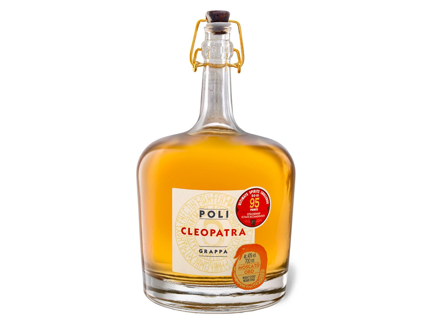 Jacopo Poli Grappa Cleopatra Moscato Oro 40 Vol LIDL