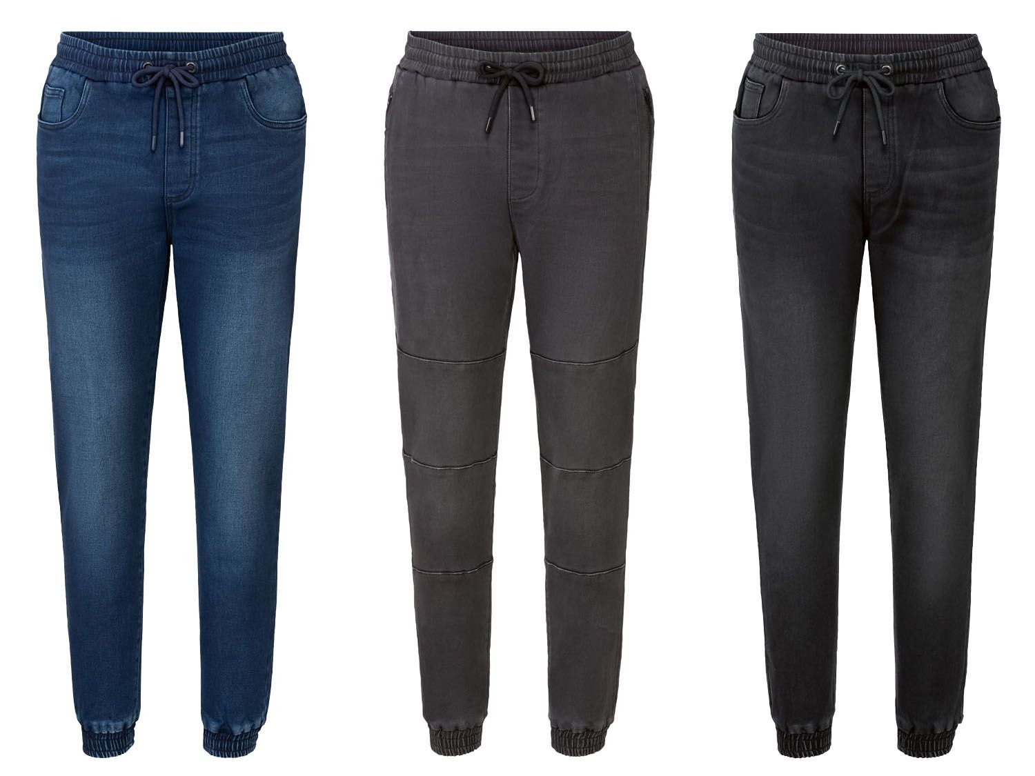 LIVERGY® Denim Joggers Herren, mit Bündchen LIDL