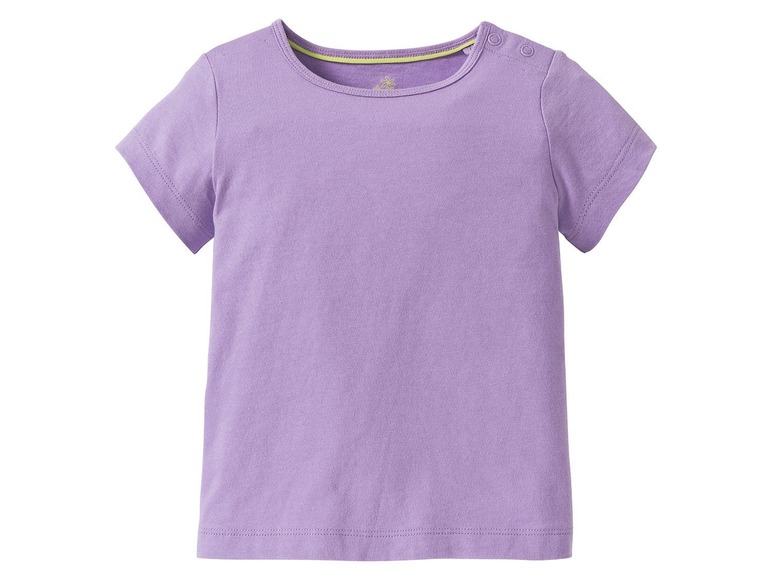 Gehe zu Vollbildansicht: LUPILU® Kleinkinder T-Shirt Mädchen, 2 Stück, eins mit Print, aus reiner Baumwolle - Bild 22