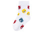 Weiße Socken mit bunten Bären-Print
