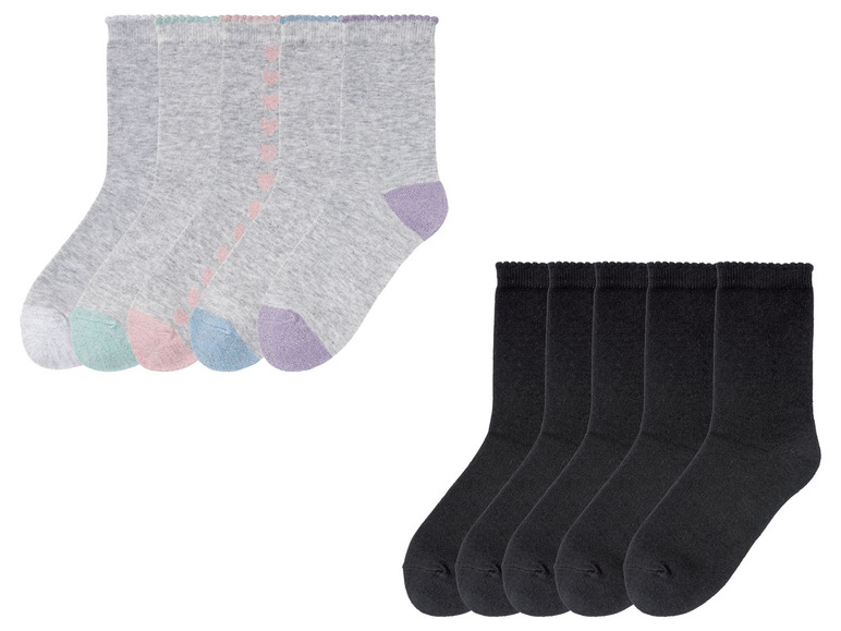 Gehe zu Vollbildansicht: PEPPERTS® Mädchen Socken, 5 Paar, mit Baumwolle - Bild 1