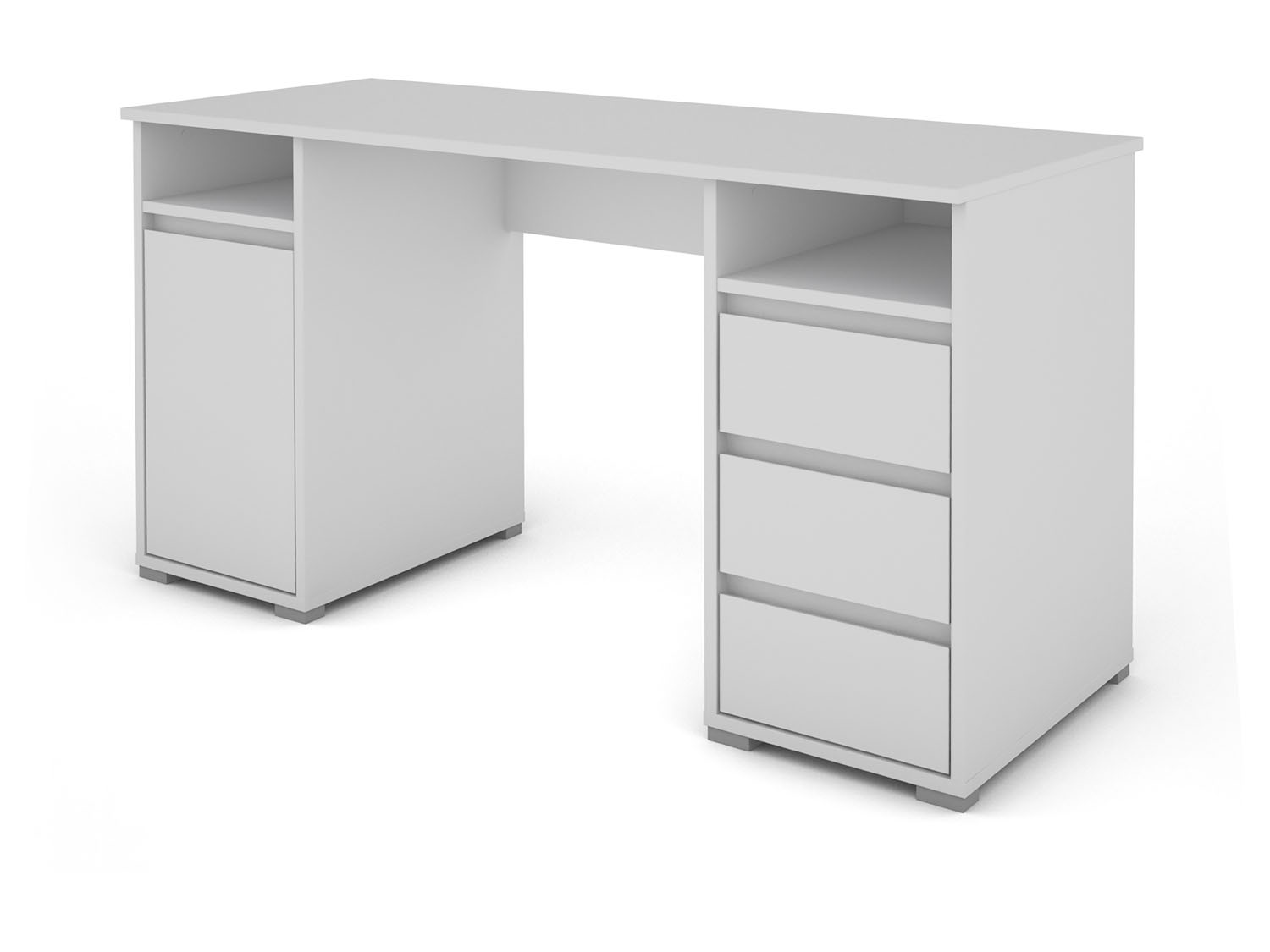 byLIVING Schreibtisch Lobo (Weiß) | 04251942206388