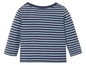Gestreiftes Langarmshirt für Babys.