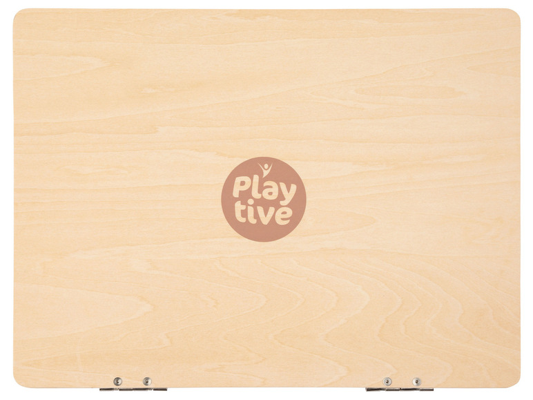 Gehe zu Vollbildansicht: Playtive Holzspielzeug Kinder-Laptop, mit Buchstaben, Zahlen, Zeichen - Bild 2