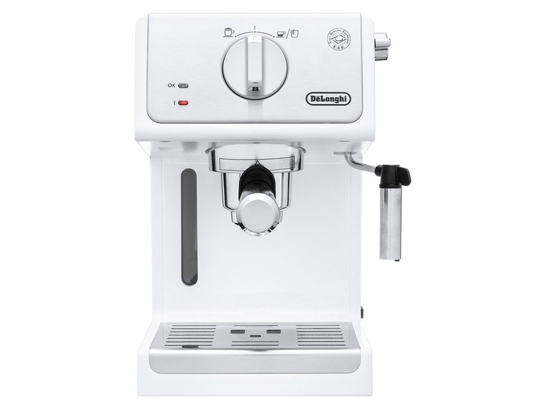 Gehe zu Vollbildansicht: Delonghi Espressomaschine, ECP 33.21, mit 3 Crema Siebe und Milchaufschäumdüse, Vorbrühsystem - Bild 11