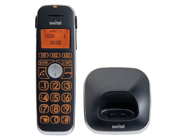 Gehe zu Vollbildansicht: Switel D200 DECT Komfort-Telefon Combo mit Anrufbeantworter - Bild 6