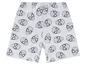 Graue Shorts mit Spiderman-Druck.